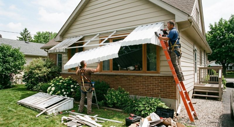 Aluminum Awning Installation in Fayetteville, NC