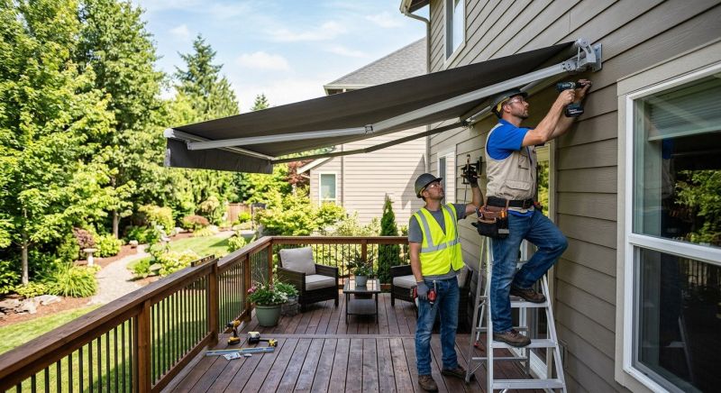 Deck Awning Installation in Santa Rosa, CA