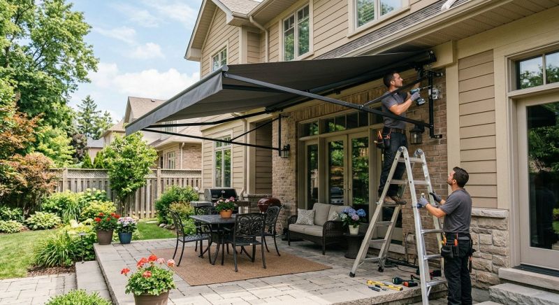 Entrance Awning Installation in Napa, CA