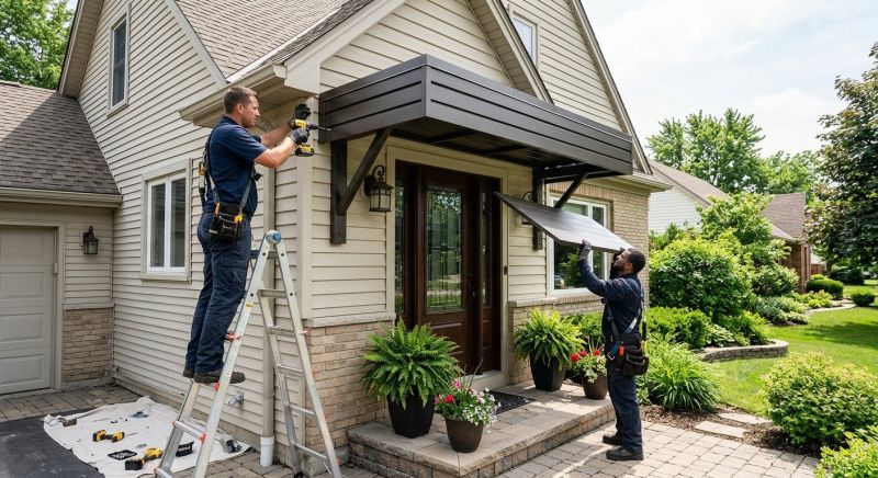 Metal Shade Installation in Marin County, CA