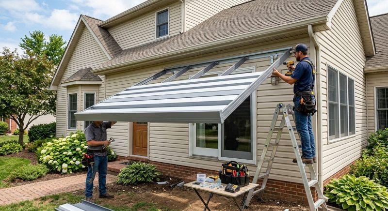 Metal Shade Installation in Marin County, CA