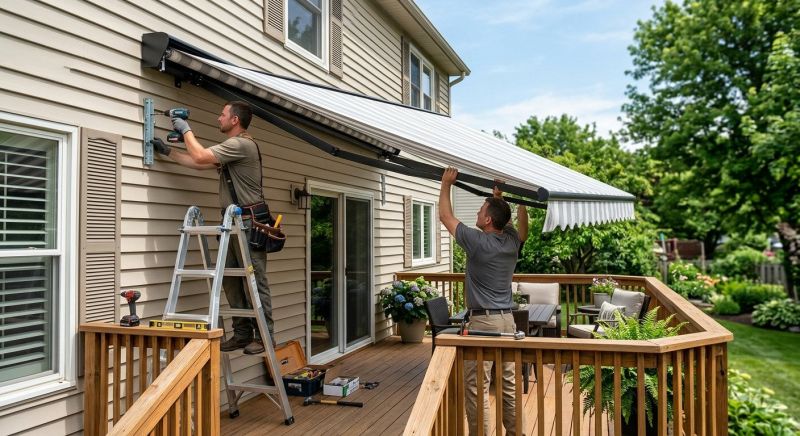 Porch Awning Installation in Santa Rosa, CA